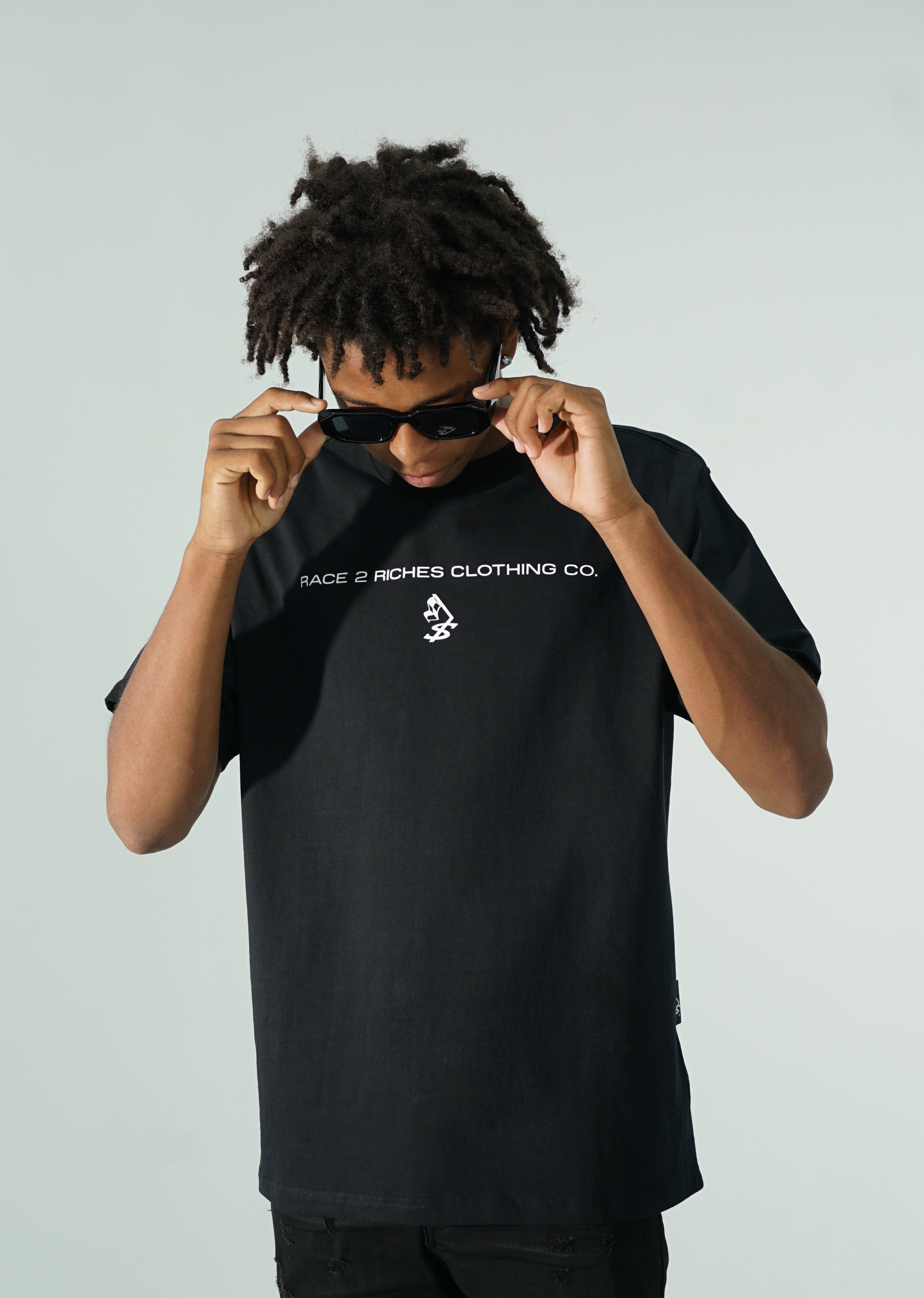 Race 1 - Extreme Logo Tee - Short Sleeve Black